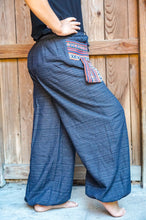 Load image into Gallery viewer, Black Cotton Tribal Pants - coastland chic | Make Your Day More Comfortable