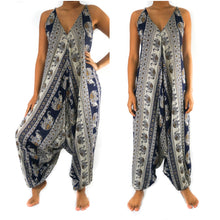 Load image into Gallery viewer, Blue Elephant Romper - coastland chic | Make Your Day More Comfortable