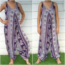 Load image into Gallery viewer, Purple Elephant Romper - coastland chic | Make Your Day More Comfortable