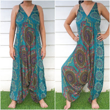 Load image into Gallery viewer, Teal Mandala Romper - coastland chic | Make Your Day More Comfortable