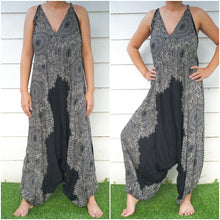 Load image into Gallery viewer, Black Lotus Romper - coastland chic | Make Your Day More Comfortable