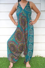 Load image into Gallery viewer, Teal Mandala Romper - coastland chic | Make Your Day More Comfortable