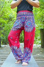 Load image into Gallery viewer, Burgundy Mandala Pants - coastland chic | Make Your Day More Comfortable