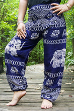 Load image into Gallery viewer, Midnight Blue and White Elephant Pants - coastland chic | Make Your Day More Comfortable