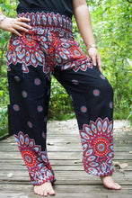 Load image into Gallery viewer, Black Mandala Pants - coastland chic | Make Your Day More Comfortable