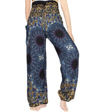 Load image into Gallery viewer, Blue and Tan Mandala Pants - coastland chic | Make Your Day More Comfortable