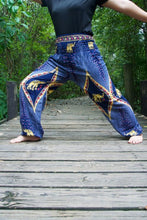Load image into Gallery viewer, Blue and Gold Elephant Pants - coastland chic | Make Your Day More Comfortable