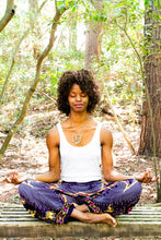 Load image into Gallery viewer, Purple and Gold Elephant Pants - coastland chic | Make Your Day More Comfortable