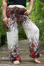 Load image into Gallery viewer, White Floral Pants - coastland chic | Make Your Day More Comfortable