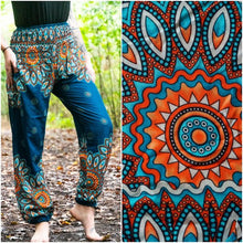 Load image into Gallery viewer, Teal Mandala Pants - coastland chic | Make Your Day More Comfortable