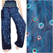 Load image into Gallery viewer, Royal Blue Peacock Pants - coastland chic | Make Your Day More Comfortable