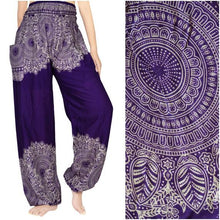 Load image into Gallery viewer, Purple Mandala Pants - coastland chic | Make Your Day More Comfortable