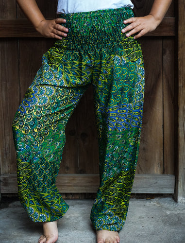 Green Peacock Pants - coastland chic | Make Your Day More Comfortable