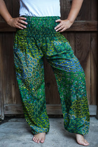 Green Peacock Pants - coastland chic | Make Your Day More Comfortable