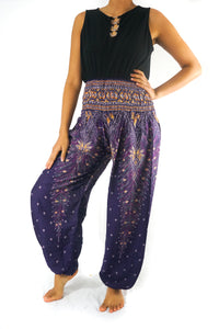 Purple Peacock Pants - coastland chic | Make Your Day More Comfortable