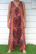 Load image into Gallery viewer, Orange Mandala Romper - coastland chic | Make Your Day More Comfortable
