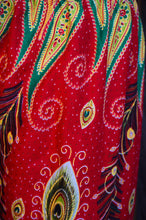 Load image into Gallery viewer, Red and Orange Peacock Pants - coastland chic | Make Your Day More Comfortable
