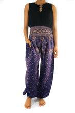 Load image into Gallery viewer, Purple Peacock Pants - coastland chic | Make Your Day More Comfortable
