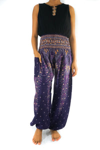 Purple Peacock Pants - coastland chic | Make Your Day More Comfortable