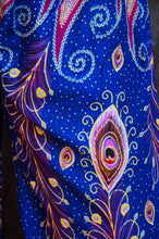 Load image into Gallery viewer, Blue and Orange Peacock Pants - coastland chic | Make Your Day More Comfortable
