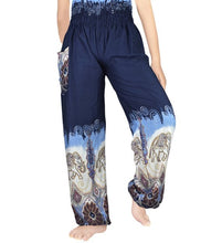 Load image into Gallery viewer, Blue and White Elephant Pants - coastland chic | Make Your Day More Comfortable
