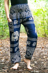 Midnight Blue and White Elephant Pants - coastland chic | Make Your Day More Comfortable