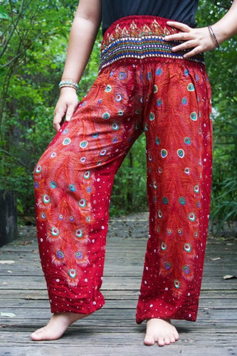 Burgundy Peacock Pants - coastland chic | Make Your Day More Comfortable