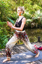 Load image into Gallery viewer, White Floral Pants - coastland chic | Make Your Day More Comfortable
