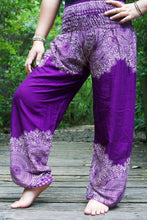 Load image into Gallery viewer, Purple Mandala Pants - coastland chic | Make Your Day More Comfortable
