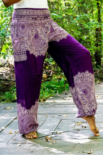 Purple Mandala Pants - coastland chic | Make Your Day More Comfortable