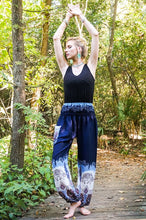 Load image into Gallery viewer, Blue and White Elephant Pants - coastland chic | Make Your Day More Comfortable
