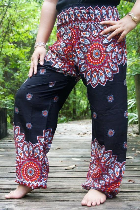 Black Mandala Pants - coastland chic | Make Your Day More Comfortable
