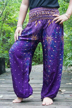 Load image into Gallery viewer, Purple Peacock Pants - coastland chic | Make Your Day More Comfortable
