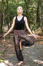 Load image into Gallery viewer, Brown and Pink Peacock Pants - coastland chic | Make Your Day More Comfortable
