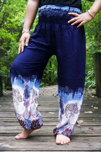Blue and White Elephant Pants - coastland chic | Make Your Day More Comfortable